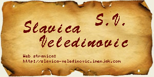 Slavica Veledinović vizit kartica